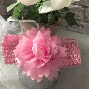 Newborn Crocheted Lotus Headband